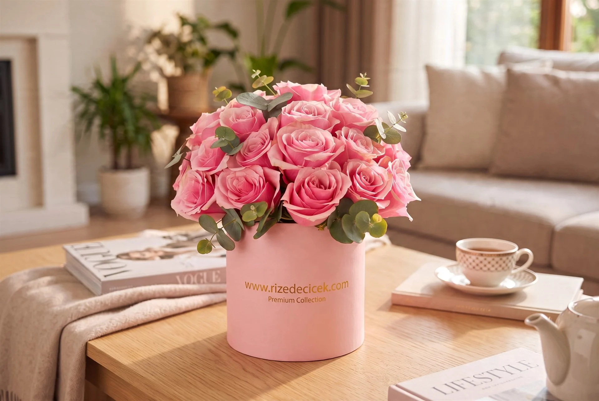 Pembe Gül Kutusu